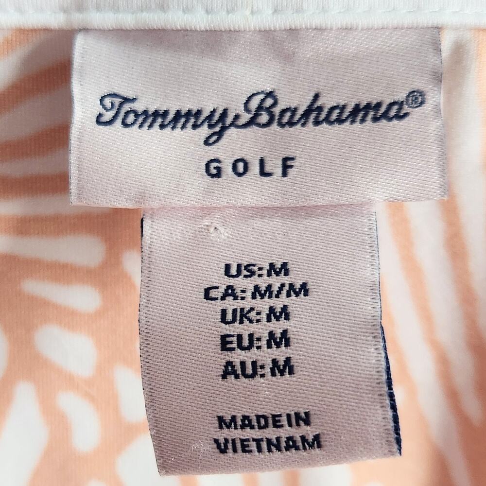 Tommy Bahama Golf Polo | Sleeveless Orange & White | Women’s Size M Activewear - Picture 7 of 8